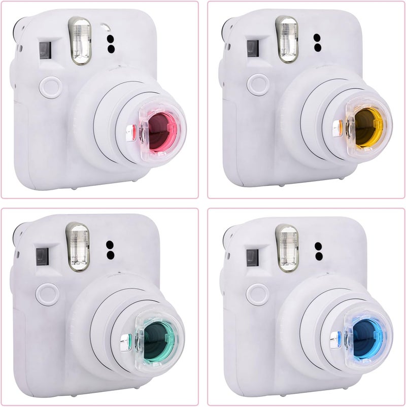 Sunmns Mini 12 Instant Camera Color Lens Filter, Effect Filters Compatible with Instax Mini 12 Instant Camera, 4 Pieces - Image 5